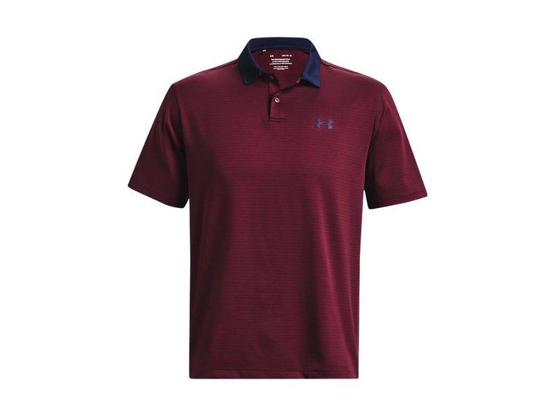Under Armour Matchplay Printed Golf Polo Maroon/Midnight Navy LG
