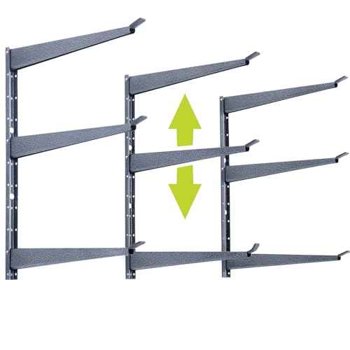 Heavy Duty Lumber Storage Rack by Delta Cycle, Holds Up to 720 lbs - 3-Tier Wide Wood Storage Rack with Fully Adjustable Arms - Steel Construction Storage Solution for Garage, Basement & Pantry