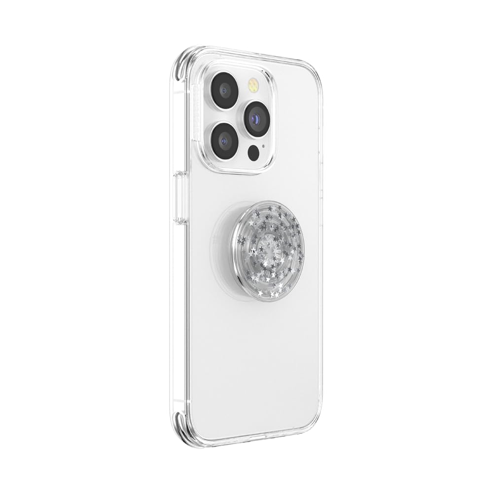 PopSockets Phone Grip with Expanding Kickstand, Adhesive Grip, Glitter PopGrip - Star Fire