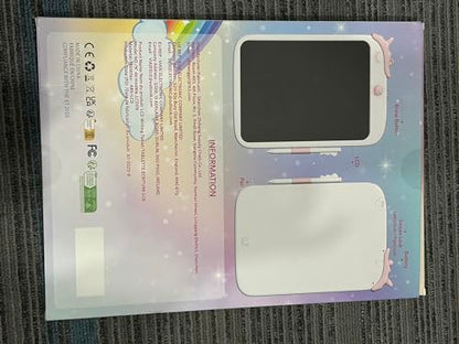 LCD Writing Tablet,10 inch Doodle Board Drawing Pad Tablet with Lock Function, Erasable, Portable, Educational Learning Unicorn Toy Gifts for 3 4 5 6 7 8 9 Years Old Girls Toddlers (Pink)