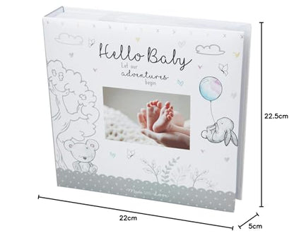 Baby First Photo Album 4x6'' 200 Photos memo White Unisex Birthday Christening