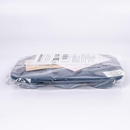 2 Pack Deep and Jumbo Muffin Tray 6 Cup Large Silicone Muffins Pan, Non-Stick Giant Cupcake Tin, Silicon Mould Bakeware, Baking Case for Yorkshire Pudding, Bun, Cupcakes, 27.8 x 19 x 5 cm (Grey)