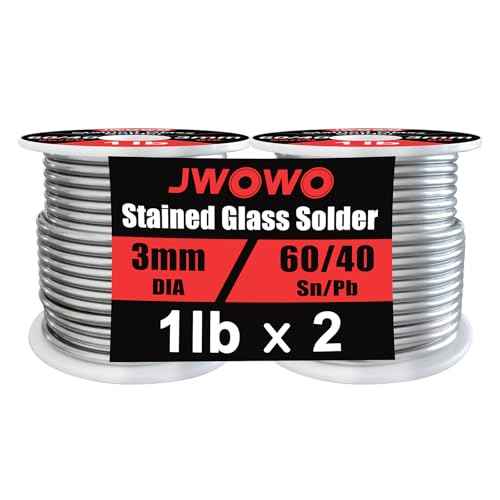 60/40 Solder for Stained Glass, 1/8"(3mm) Dia, 2 lb Spool