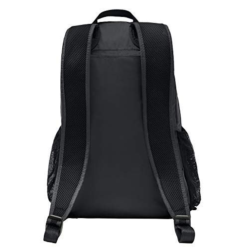 Travelon Anti-theft Packable Backpack Backpack, Black, Open 10.5 x 17 x 6 Packed 10.5 x 6 x 1, Anti-theft Packable Backpack