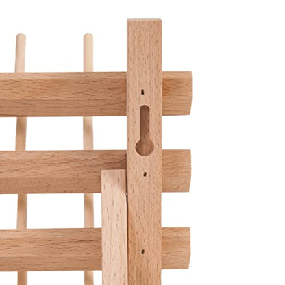 MILWARDS 2511423 Holder: 25 Spools: Beech Wood, 14.5 x 15.5 x 18cm