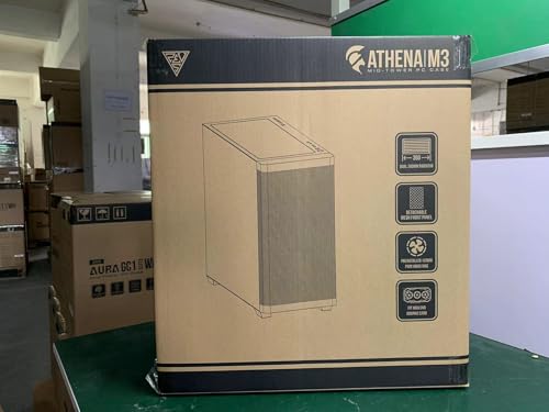 GAMDIAS ATX Mid Tower Computer Case Tempered Glass, Gaming PC Case Support Dual 360mm AIO/Radiator, 7x120mm Case Fans (4X 120mm Built-in), 420mm GPU/VGA, USB3.0X 2, Type C x1, 170mm CPU Cooler