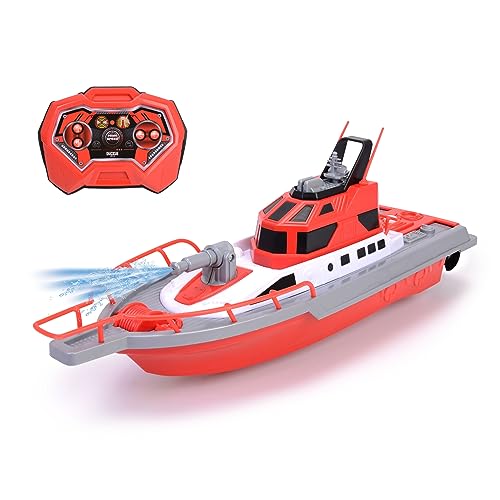 Dickie Toys 201107000- Radio Control Fire Engine 38 cm, 2 Channels, 27 MHz, USB Charging, Tip Speed 6 km/h, for Children from 6 Years