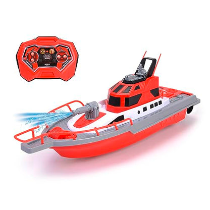 Dickie Toys 201107000- Radio Control Fire Engine 38 cm, 2 Channels, 27 MHz, USB Charging, Tip Speed 6 km/h, for Children from 6 Years