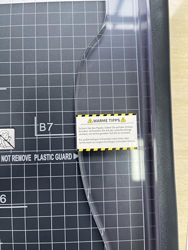 JIELISI Guillotine Paper Cutter Cutting Performance up to 12 Sheets,12 Inch Cut Length Heavy Duty Guillotine Paper Trimmer with Safety Guard and Blade Lock（Dark Gray）