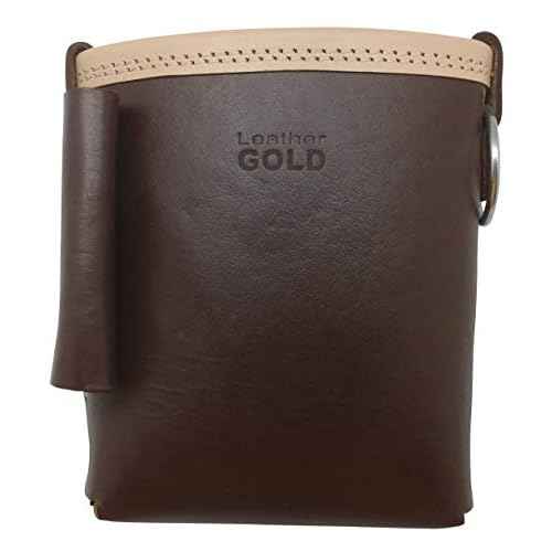 3850-CHOC Bolt Bag with Spud Wrench Holder and Snap Holder | Ironworker Bolt Bag, Medium Size | Premium, Ultra Durable Buffalo Leather | Commercial Grade Sliding Tool Belt Accessory