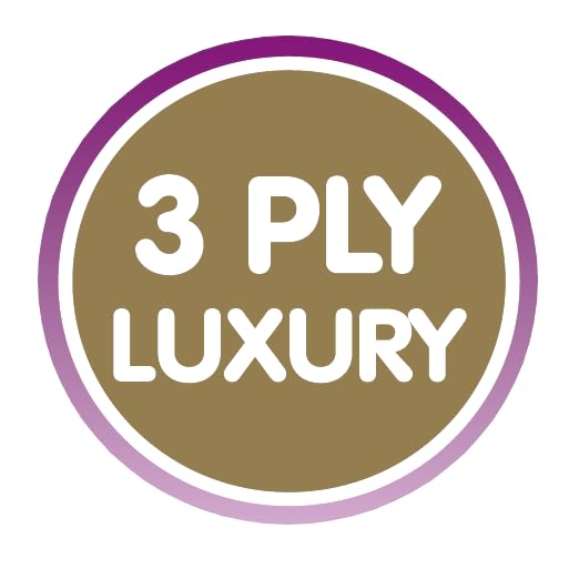 Gentille Quilted Bathroom Tissue Rolls | Luxury 3-Ply Toilet Paper Soft, Strong & Sustainable | UK Made (48)