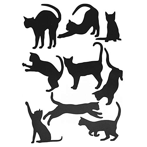 Grenerics Black Cat Wall Stickers for Kids Cat Wall Decals Bedroom Cat Vinyl Sticker Wall Art Stickers 36PCSby Baryuefull