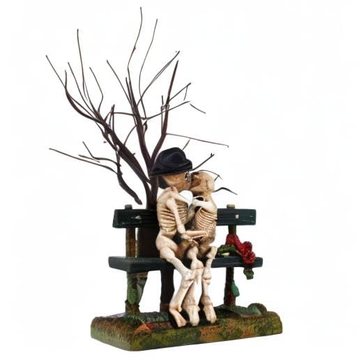 Department 56 Resin Halloween Accessories for Village Collections Kiss of Death Figurine, 5.71-Inch, Multicolor