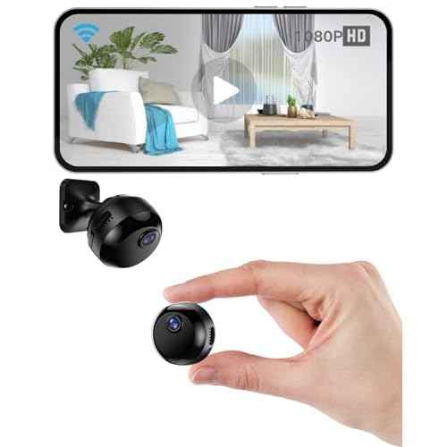 Hidden Camera-1080P HD WiFi Mini Camera Wireless for Indoor Security-Motion Detection & Auto Night Vision-Nanny Cam with Cloud & SD Storage-Magnetic Installation