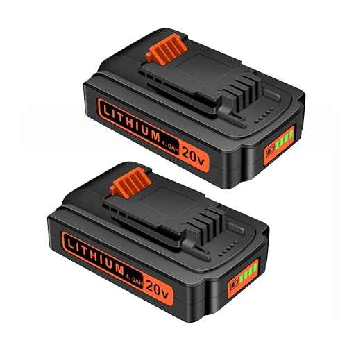 2Packs Replacement Black and Decker 20V Battery 4.0Ah, Built with 21700 Cells, High-Performance Lithium-Ion Battery Compatible with 20V Tools