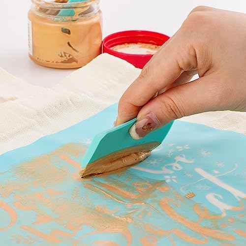 Briartw Two Cardinals & Seasonal Branches Silkscreen Stencil Reusable Self-Adhesive Mesh Stencils Silk Screen Stencil Printing for Polymer Clay Home Decoration Printing on Wood Fabric Wall Cup Plate