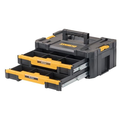 DEWALT TSTAK Tool Storage Organizer with Double Drawers, Holds Up to 16.5 lbs. (DWST17804)