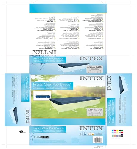 Intex 28039 Protective cover for rectangular pool Blue 450 x 220 x 20 cm