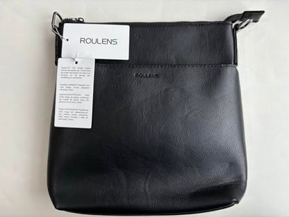 Roulens Trendy Crossbody Bag for Women,Lightweight Medium Crossbody Purse Soft Leather Women's Shoulder Handbags with Adjustable Wide Strap