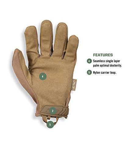 Mechanix Wear - Original Coyote Gloves (Small, Brown) SS-SMS-9004857