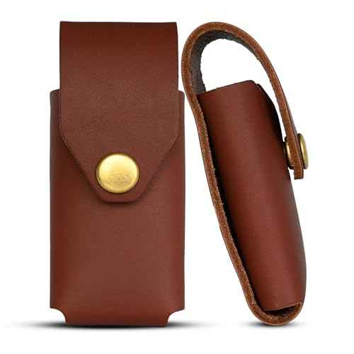 Leather Multitool Sheath for Gerber Suspension & Gerber Suspension NXT (Brown) - Full Grain Leather Belt Tool Holder - Multi Tool Holster w/Solid Brass Rivets - Belt Accessories for Men
