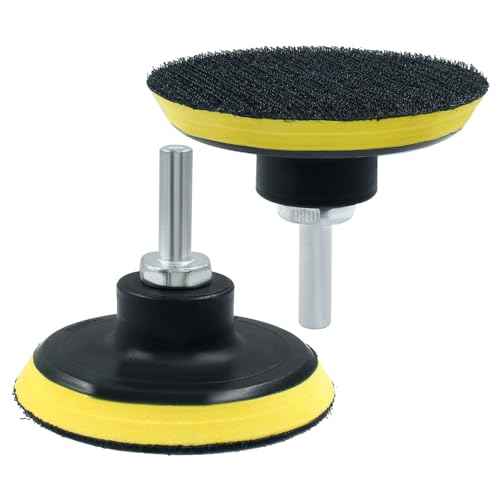 Luomorgo 3 Inch Hook & Loop Backing Pad Orbital Sander Polisher Sanding Pad with M10 Drill Adapter 2pcs