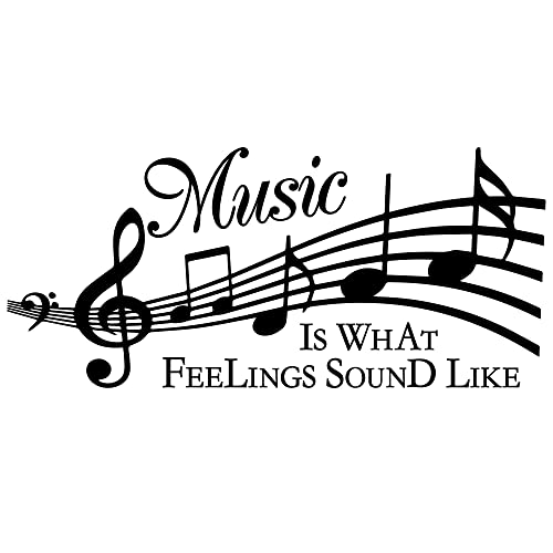 Music is What Feelings Sound Like Vinyl Removable Wall Art Home D?cor Quotes Decal Sticker
