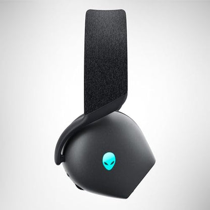 Alienware Tri-Mode Wireless Gaming Headset AW725H - Wired/Wireless, Bluetooth 5.3, Audio Output - 20 Hz, Mini-Phone (3.5mm), Battery Talk Time Up to 55 Hrs (Bluetooth), Dark Side of The Moon