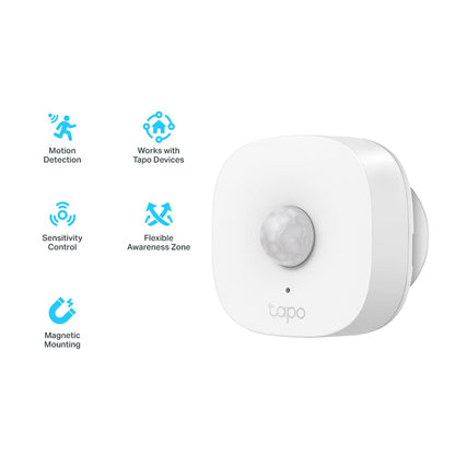 Tapo T100 Smart Motion Sensor, Motion Detectors, Wide Range Detection, Instant Alerts, Hands-Free Motion-Activated Lighting, Energy Saving, Battery Included(Packaging may vary)