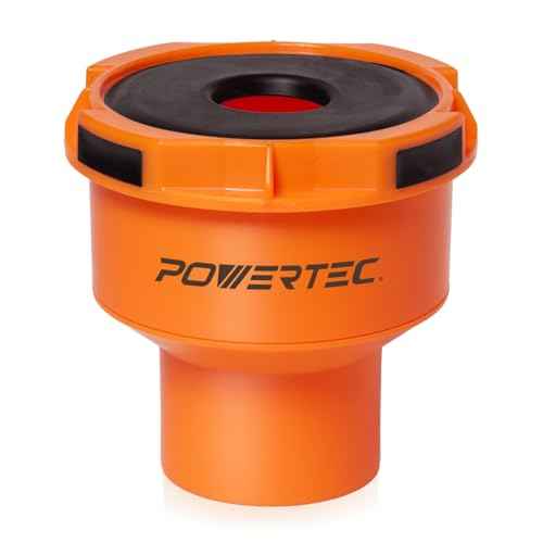 POWERTEC 70420 Dust Port Adapter for 1-3/4" ~ 2-1/2" Port to 4" & 2-1/2" Dust Collection Hose, Quick Connect Hose Reducer Fittings for Table Saw, Planer, Jointer & Various Power Tools (Patent pending)