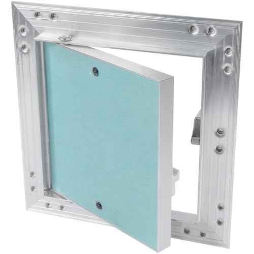Vent Systems 6" x 6" Inch Aluminum Drywall Access Panel ? Recessed Metal Square Inspection Door for Wall, Ceiling, Plumbing, HVAC System ? Indoor Use for Home, Garage, Office Renovation or Repair
