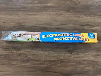 Loiion Electrostatic Wall Protective Film, Back Splashes for Kitchens, Clear Wall Protector Plastic Film, Static Cling Protective Film, Protector from Trash Can, Chair Back, Dogs, Cats, 300CM