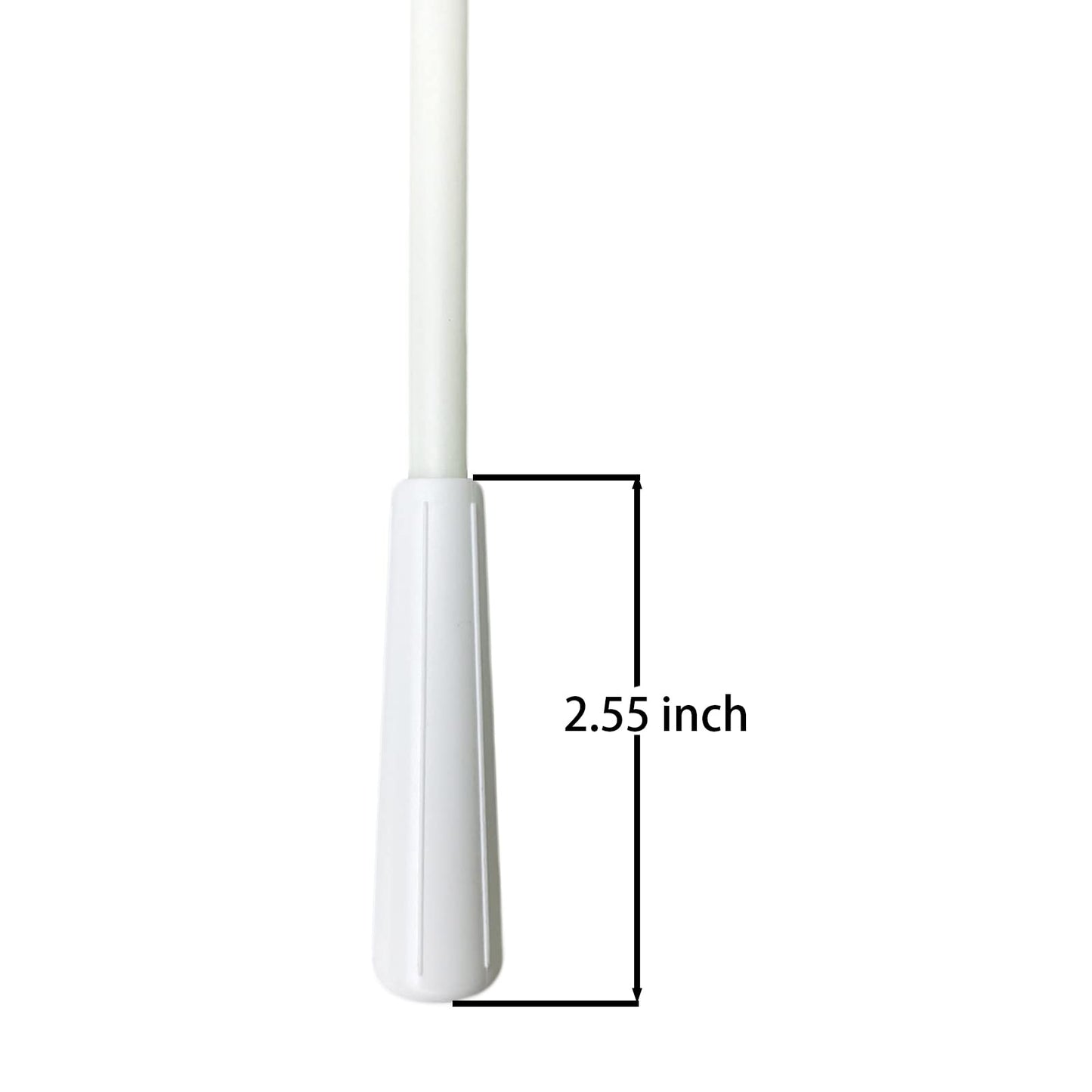 17 Inches Long White Fiberglass Blind Tilt Wand with Kirsite Hook