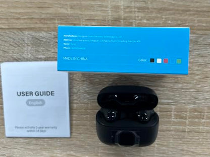 Wireless Earbuds, 2025 New Bluetooth 5.4 Headphones HiFi Stereo with 4 ENC Mic, 40H Mini Ear Buds In-Ear Noise Cancelling Earbuds with LED Screen, Ultra Light USB-C Bluetooth Earphones for Android iOS