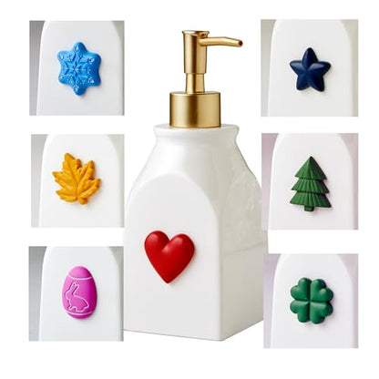 SKL Home Seasonal Holiday 8pc Soap Dispenser, Gold