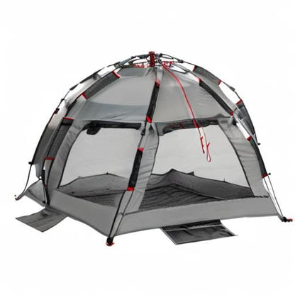 apollo walker Beach Tent Sun Shelter 3-4 Person Easy Setup Portable Sunshade Canopy Large,Extended Floor,Stakes,Sand Pockets,UPF 50+ Waterproof Windproof Outdoor Camping Fishing Picnic