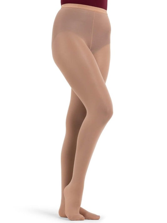 Capezio Women's Hold & Stretch Plus Footed Tights, Light Suntan, 2X
