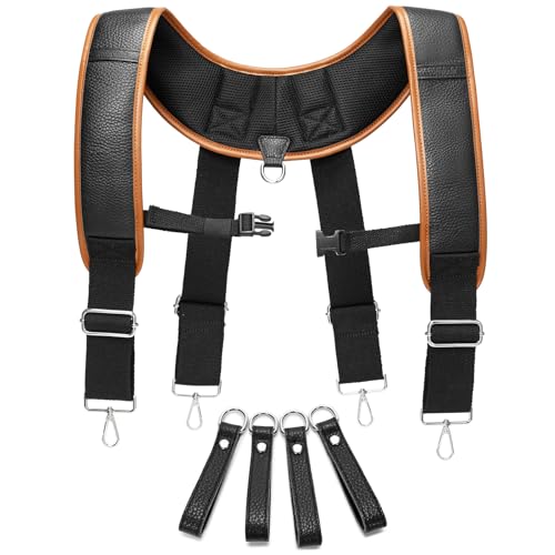 Leather Tool belt suspenders