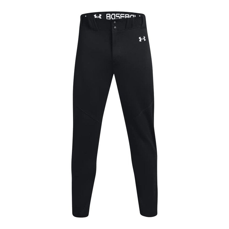 Under Armour Men's Utility Baseball Pants 22, (001) Black / / White, X-Large