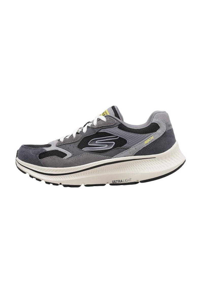 Skechers Performance Mens Go Run Consistent 2.0 - Retro Sneaker, Charcoal/Black,8.5