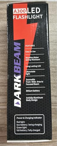 DARKBEAM UV Light Torch Ultraviolet Flashlight Rechargeable 395nm, Wood's Lamp Black Light Blacklight Portable Mini Handheld LED Pet Urine Ringworm Detector, Resin Curing, Pocket-Sized