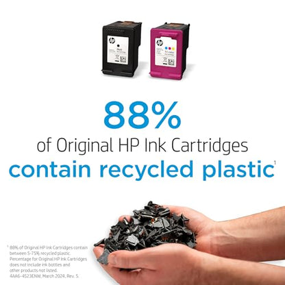 HP 62 Black/Tri-color Ink Cartridges for HP Printers (2-pack) | Works with Printer Series: ENVY 5540, 5640, 5660, 7640, OfficeJet 5740, 8040, OfficeJet Mobile 200, 250 | N9H64FN