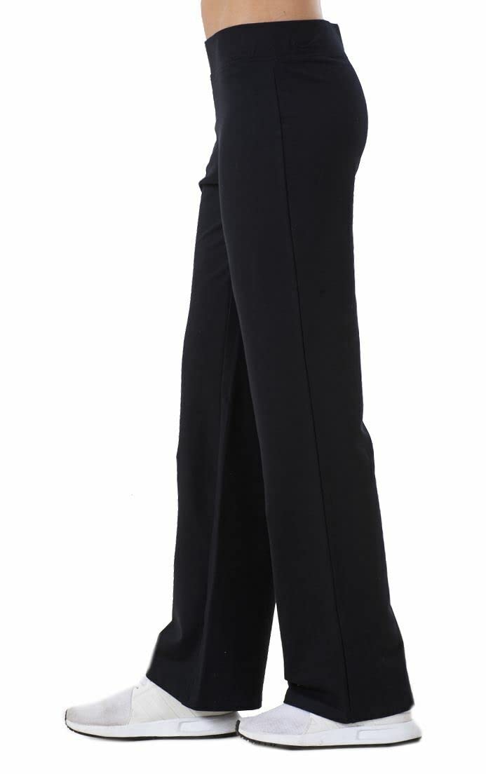 UC Ex Marks & Spencer Ladies Cotton Rich Straight Leg Yoga Joggers Womens Sport Jogging Bottoms Gym Clothes Tracksuit Casual Fitness Outdoor Plus Size Running Pants (Black, 18 (30" Regular))