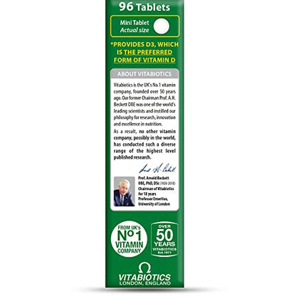 Vitabiotics Ultra Vitamin D Tablets 2000IU Extra Strength - 96 Count (Pack of 2)