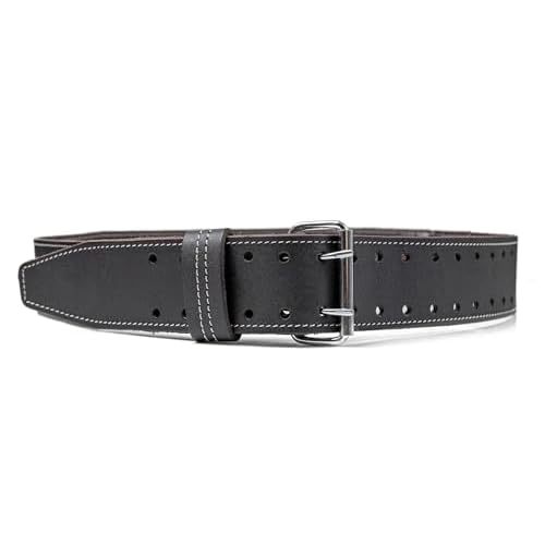 LAUTUS 2 1/2 Inch Heavy Duty Top Grain 100% Pure Leather Tool Belt For Construction, Farmers, Handyman Work Wide Belt | Extra Long 33 Inches to 56 Inches