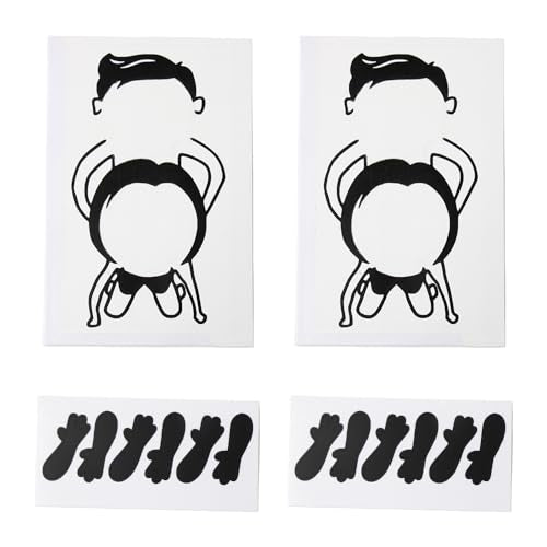 Ximimark 4 pcs Funny Vinyl Sticker Decal Cute Wall Art, Hand Socket Decals, Humorous and Funny Decals, Home Decoration