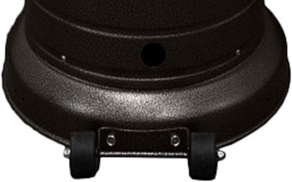 AZ Patio Outdoor Propane Gas Patio Heater, 48K BTU's, Open Door Design, Adjustable Table, Single pole, CSA approved, Hammered Bronze Finish