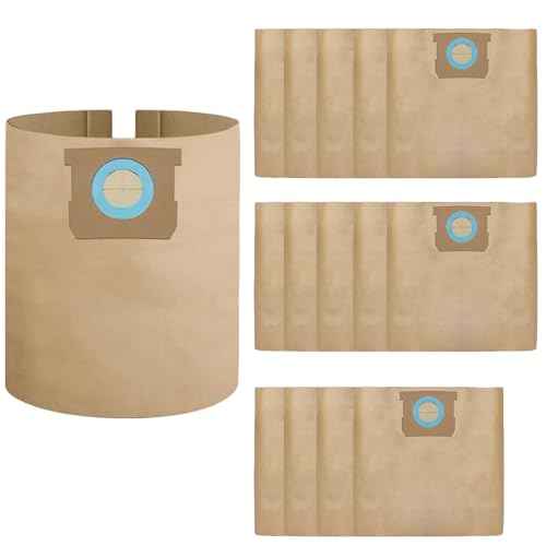 DXVA19-4104 Vacuum Bags compatible with DEWALT Shop Vac 5-8 Gallon Model# DXV08SA, Disposable Dust Collection Filter Bags(15 Pack)