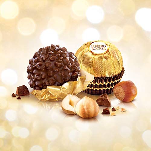 Ferrero Collection Gourmet Gift Box, 24 Assorted Confections with Hazelnut, Dark Chocolate and Coconut, 9.1 oz
