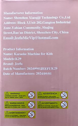 Jeefu Karaoke Machine for Kids, Toys for 3-12 Years Old Girls Gifts, Kids Karaoke Microphone Machine Toy, Best Fun Christmas Birthday Gifts for 5 6 7 8 9 10 11 Years Teens Girl Boys Beige 2 Mic